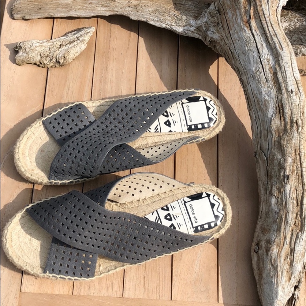 Dolce Vita Gray slip on sandal